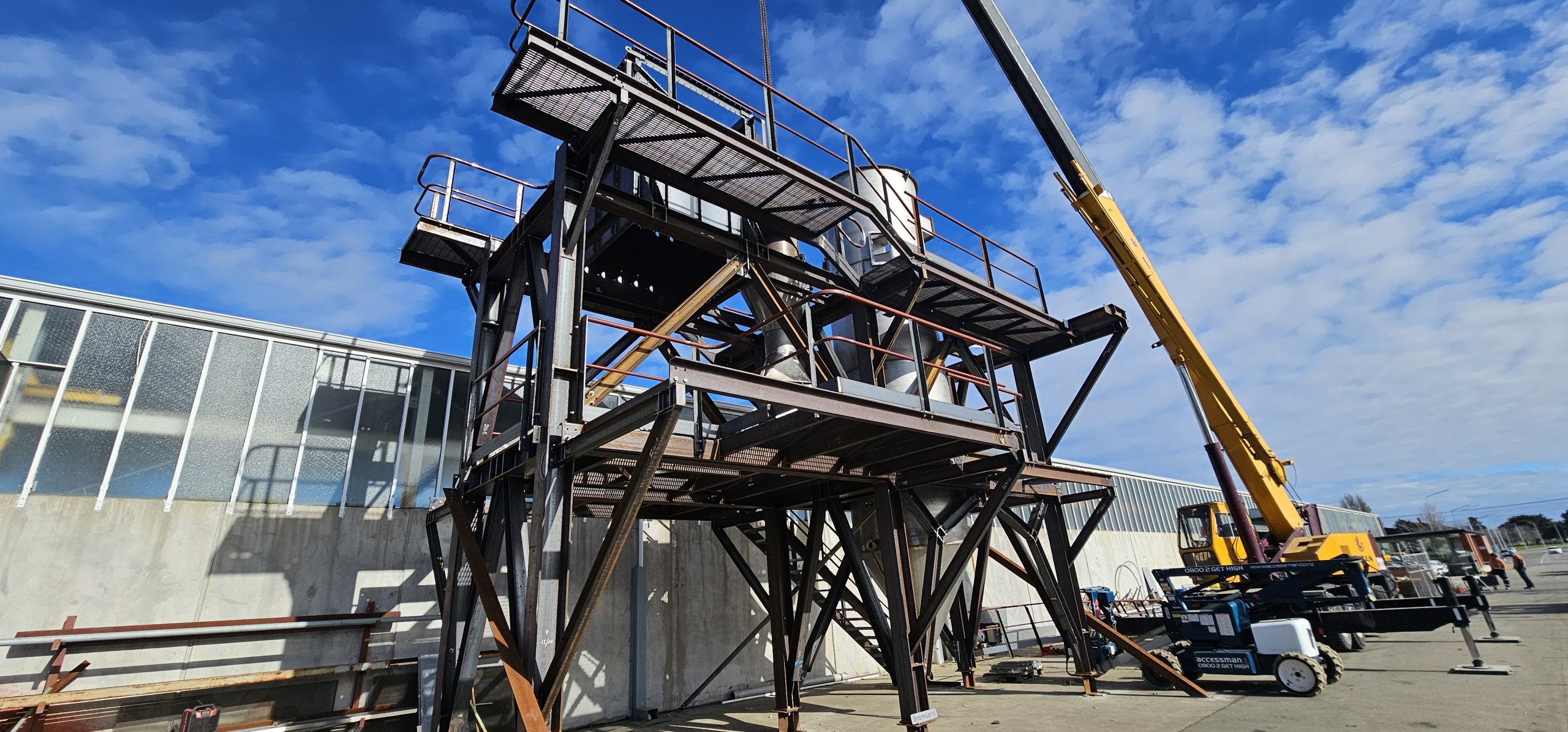 NZ Steel project by Taurus the fabrication of wet scrubber
