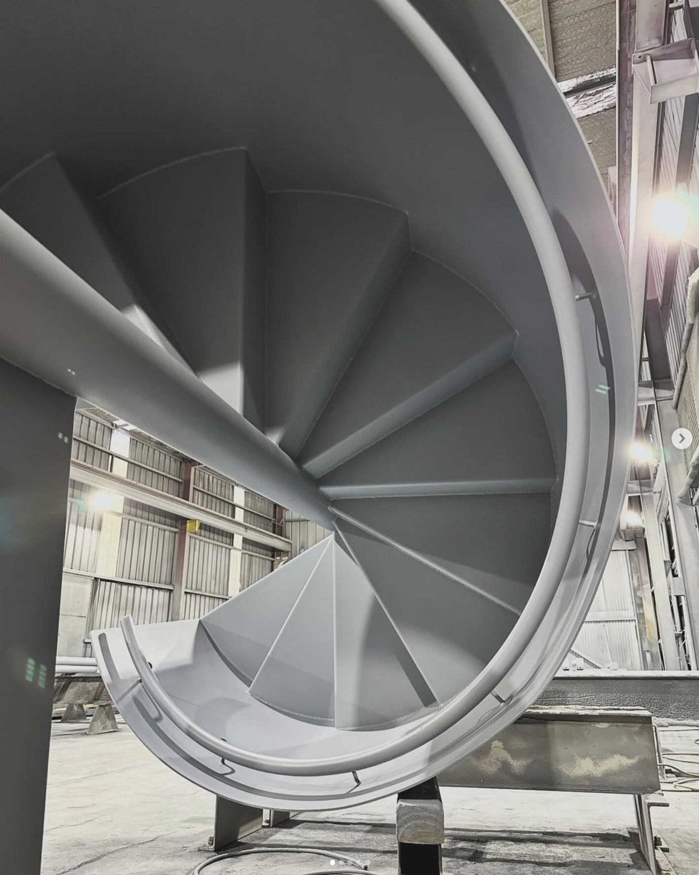 Spiral staircase - after paitning
